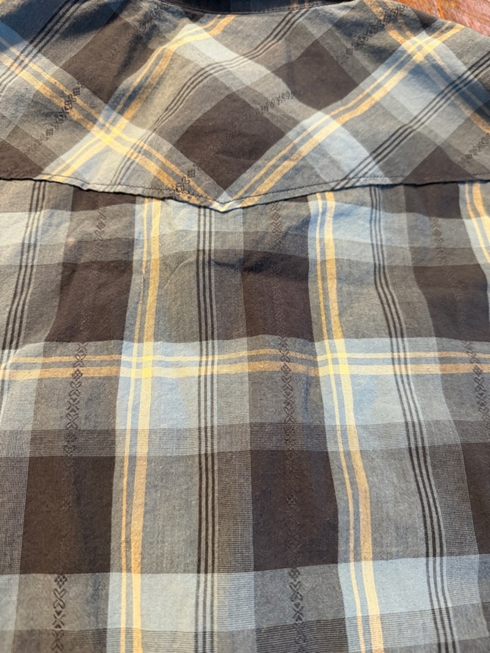 Lucky Brand Men’s L Blue Plaid Button Down Shirt Western Casual Flannel - Picture 9 of 9